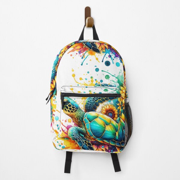 Item preview, Turtle Swimming Amongst Sunflowers designed and sold by EarthArtAvencha.