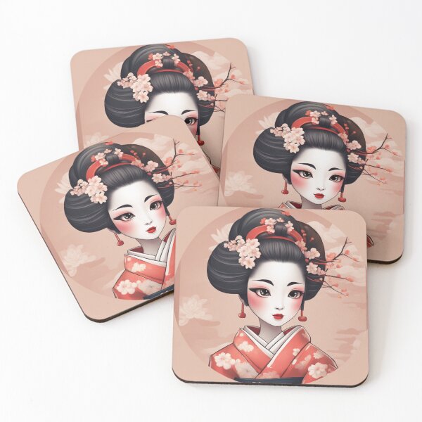 Artikelvorschau, Maiko mit Sakura entworfen und verkauft von Wa Wonder.