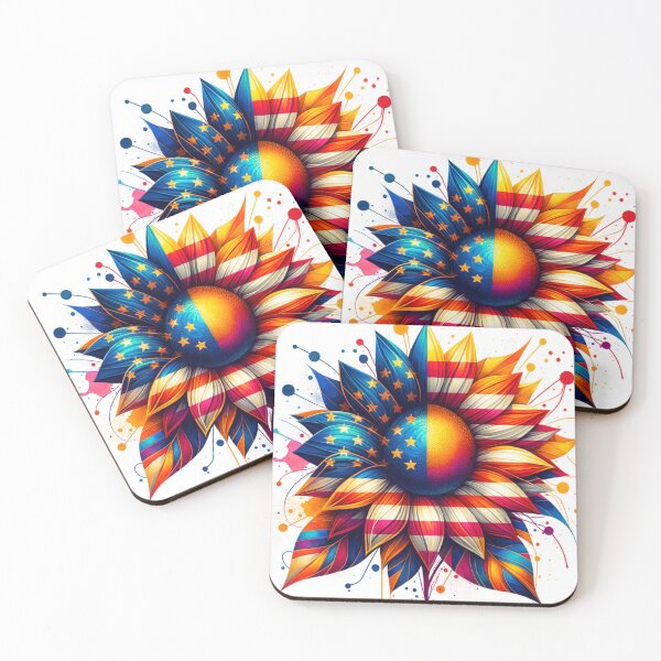 Item preview, Patriotic Sunflower designed and sold by EarthArtAvencha.