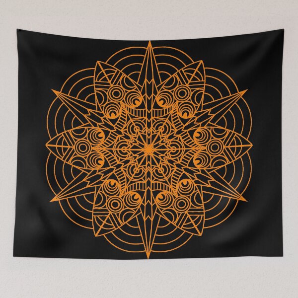 Item preview, Orange Mask Mandala designed and sold by voltron-yip-yip.