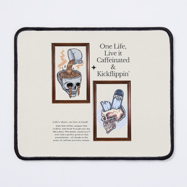Item preview, One Life, Live it Caffeinated & Kickflippin' designed and sold by exclusivebucket.