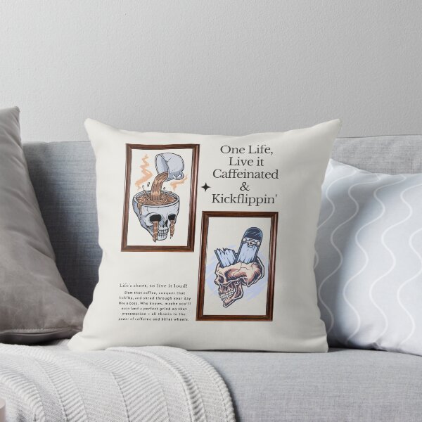 Item preview, One Life, Live it Caffeinated & Kickflippin' designed and sold by exclusivebucket.