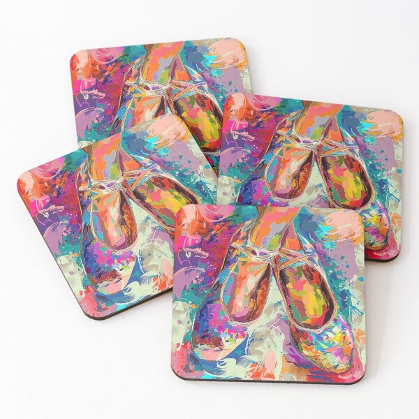 Item preview, Colorful abstract Graffiti Art ballet shoes designed and sold by dcrc.