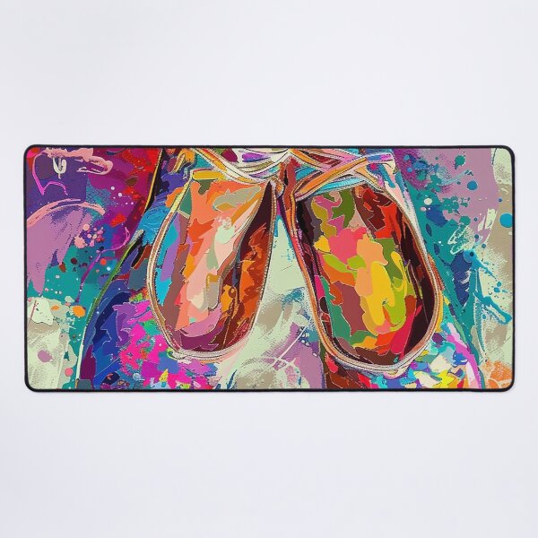Item preview, Colorful abstract Graffiti Art ballet shoes designed and sold by dcrc.