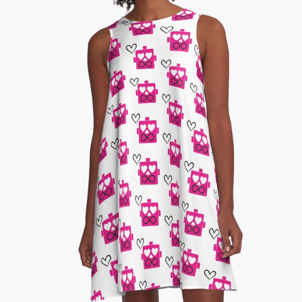 Artikel-Vorschau von Blockhead Liebesroboter - rosa, designt und verkauft von Basic Blockhead.