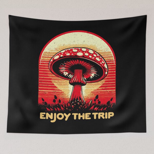 Item preview, Enjoy The Trip - Cute Shroom - Psychedelic Mushroom designed and sold by Urban-Alien.