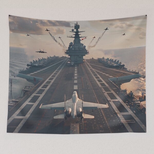 Item preview, Military aircraft carrier with fighter jets designed and sold by dcrc.