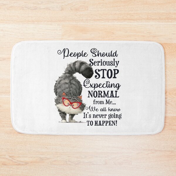 Item preview, Funny design for Cat Lover, stop expecting normal from me designed and sold by godleo.