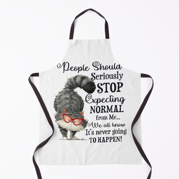 Item preview, Funny design for Cat Lover, stop expecting normal from me designed and sold by godleo.