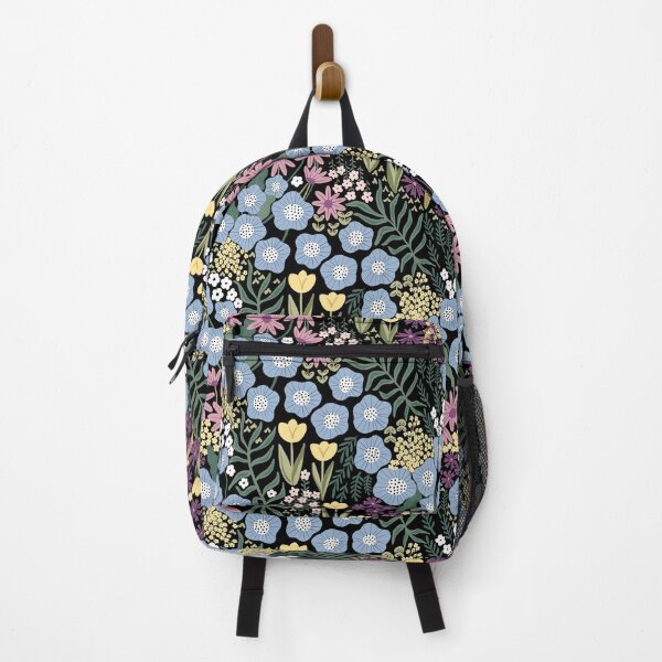 Item preview, Floral garden on black designed and sold by kirstudio.