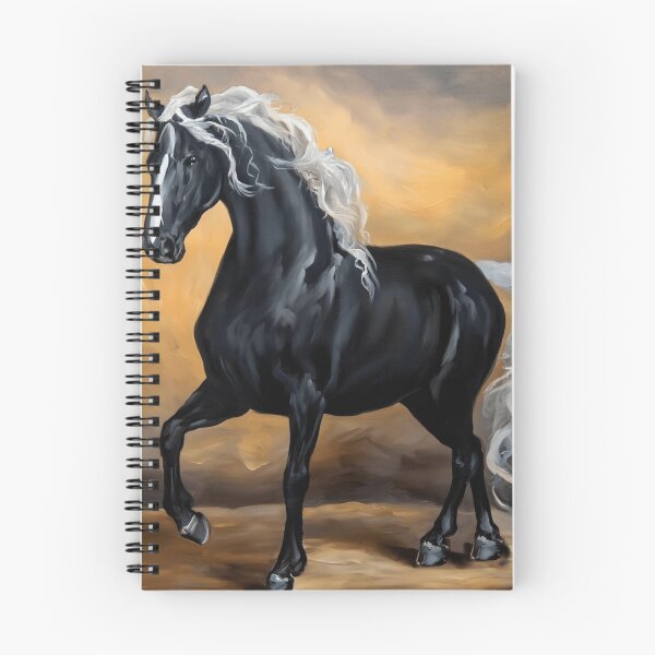 Item preview, Black Mustang with white mane designed and sold by fotofeast.