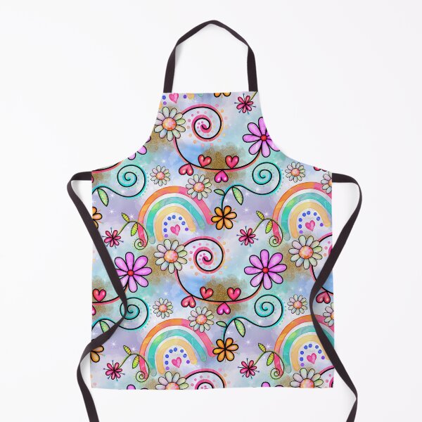 Item preview, Rainbows, Flowers and Hearts Happy Hipy Summer Pattern designed and sold by DaisyHouse.