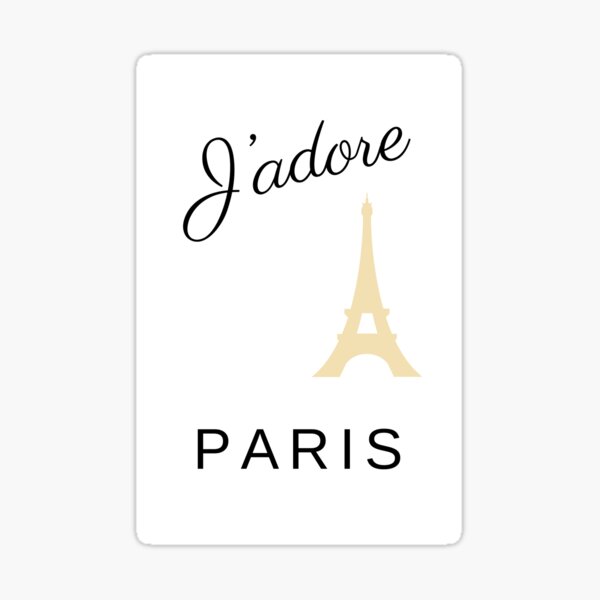 Item preview, J'adore Paris - Chic French Design designed and sold by FrenchTouch77.