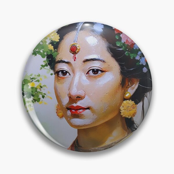 Item preview, Tribal woman oil painting designed and sold by fotofeast.
