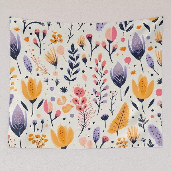 Item preview, vector art in the style of Matisse poster, johanna basford , calming colours designed and sold by Nanthikan.