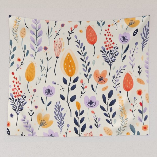 Item preview, vector art in the style of Matisse poster, johanna basford , calming colours designed and sold by Nanthikan.