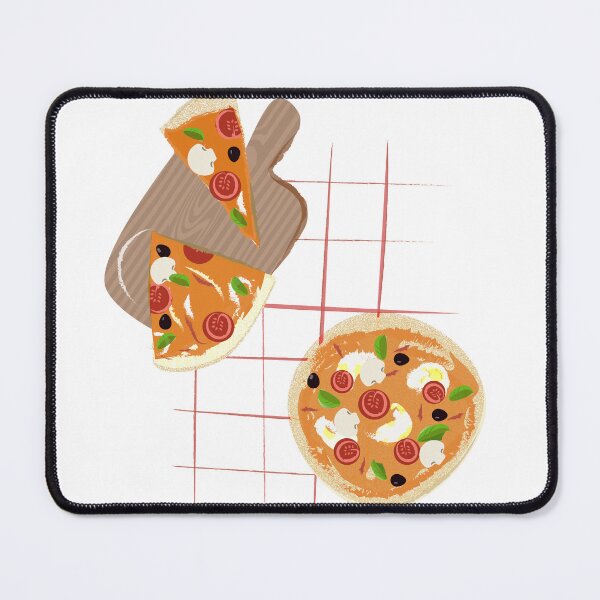 Item preview, pizza flat, symbol, icon, graphic, mozzarella, salami, tomato, designed and sold by handmadehipsters.