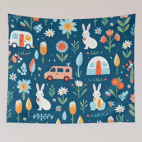 Item preview, vector art in the style of Matisse poster, johanna basford , calming colours designed and sold by Nanthikan.