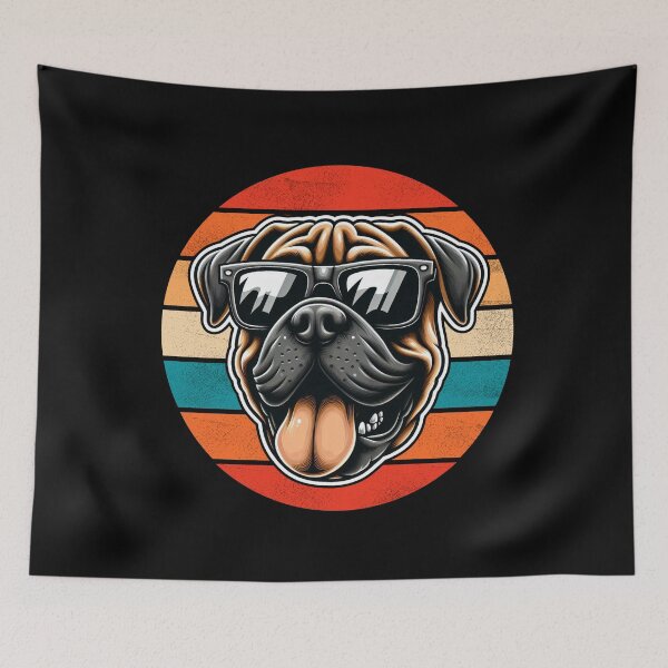 Item preview, Cool Retro Boerboel Design Boerboel Wearing Sunglasses designed and sold by Watsonarts.
