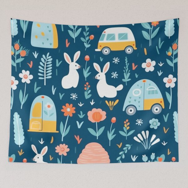 Item preview, vector art in the style of Matisse poster, johanna basford , calming colours designed and sold by Nanthikan.