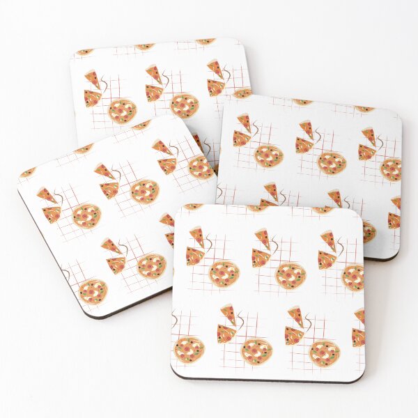 Item preview, white background pizza flat, symbol, icon, graphic, mozzarella, salami, tomato, designed and sold by handmadehipsters.