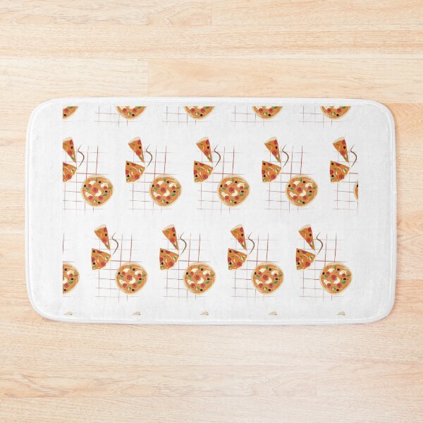 Item preview, white background pizza flat, symbol, icon, graphic, mozzarella, salami, tomato, designed and sold by handmadehipsters.