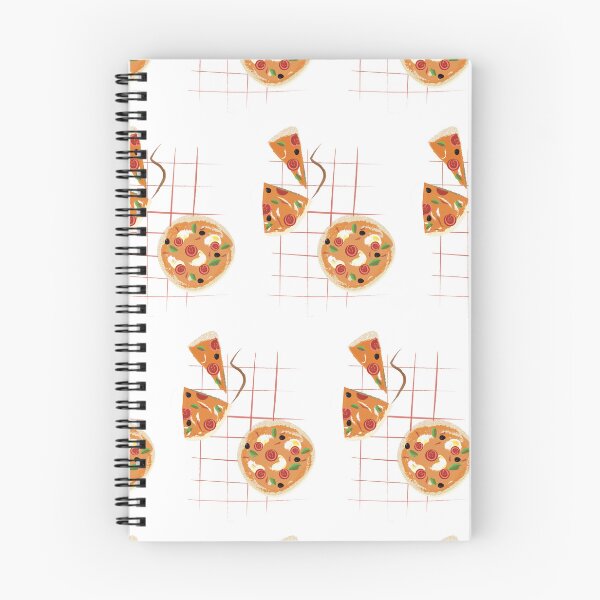 Artikelvorschau, weißer Hintergrund Pizza flach, Symbol, Icon, Grafik, Mozzarella, Salami, Tomate, entworfen und verkauft von handmadehipsters.