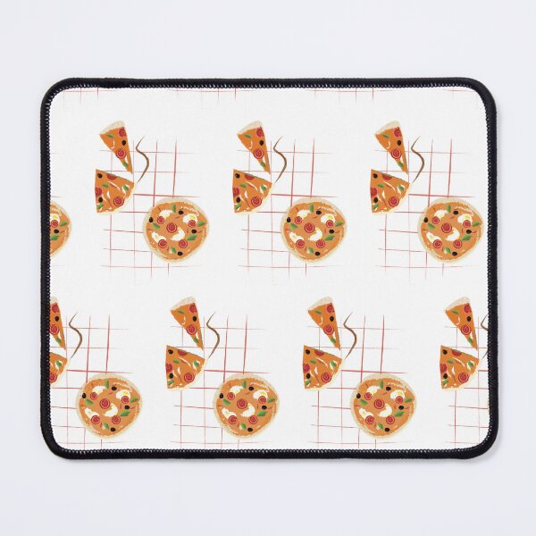 Item preview, white background pizza flat, symbol, icon, graphic, mozzarella, salami, tomato, designed and sold by handmadehipsters.