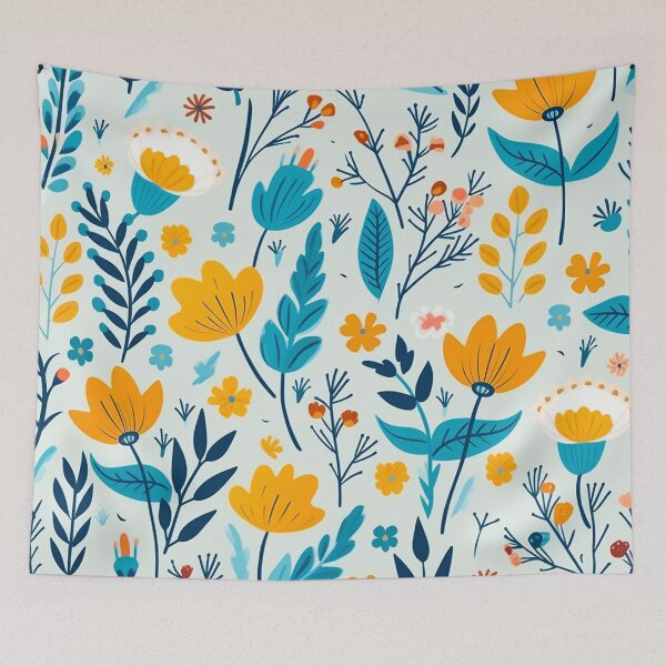 Item preview, vector art in the style of Matisse poster, johanna basford , calming colours designed and sold by Nanthikan.