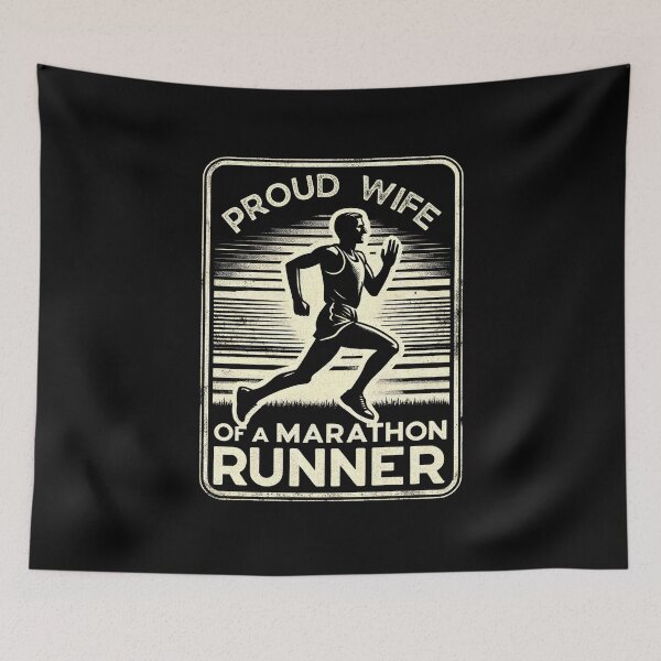 Item preview, Proud Wife of a Marathon Runner Vintage Design designed and sold by PantatKiller.