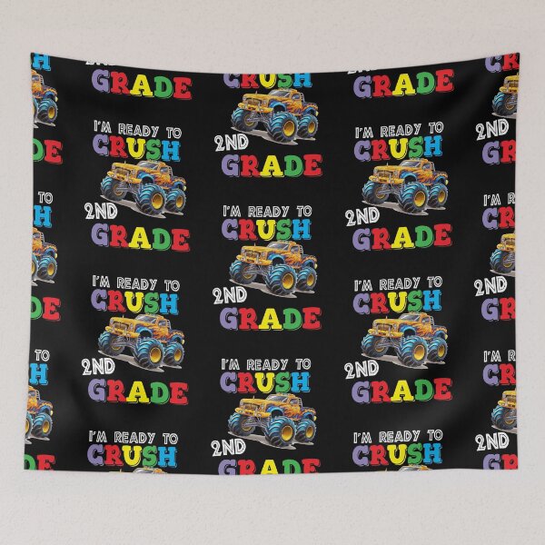 Item preview, I'm Ready To Crush 2nd Grade Monster Truck designed and sold by R&BApparel.