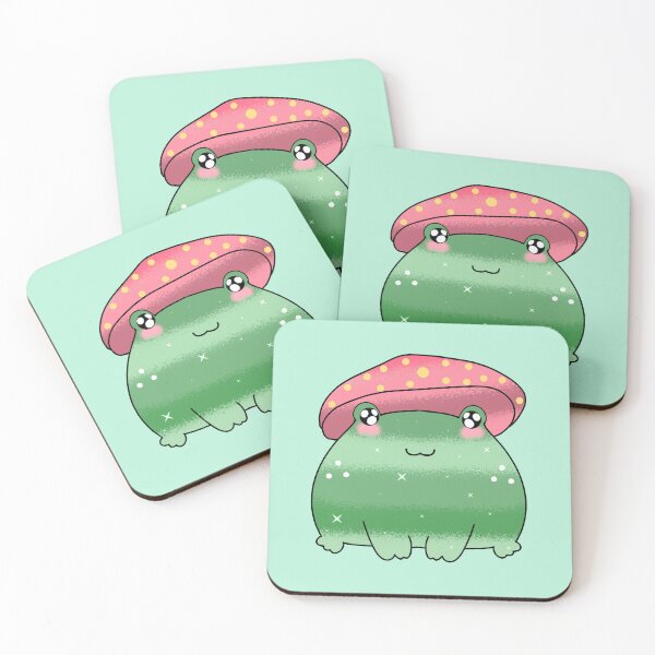 Item preview, Polite mushroom frog designed and sold by Quacktails.