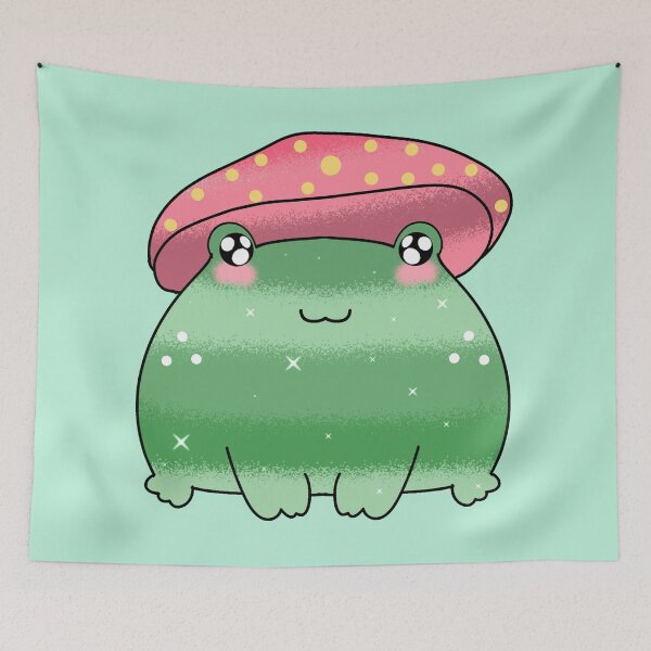 Item preview, Polite mushroom frog designed and sold by Quacktails.