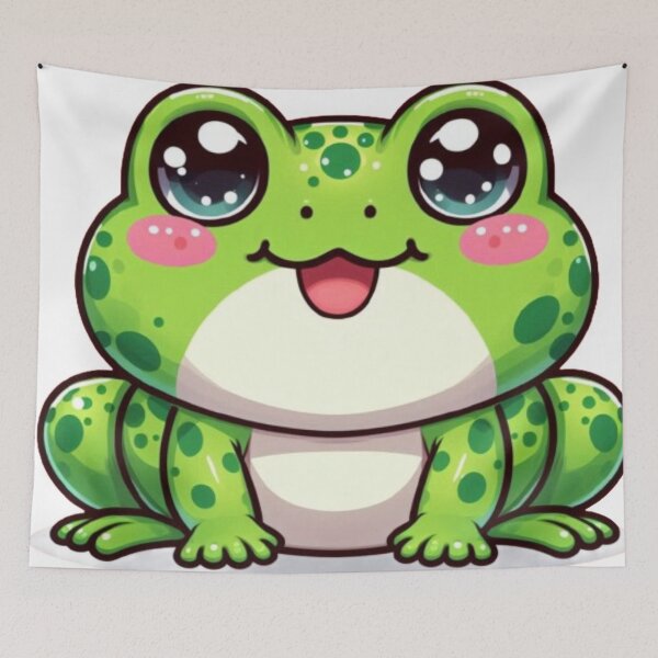 Item preview, "Adorable Happy Frog" designed and sold by geartes.