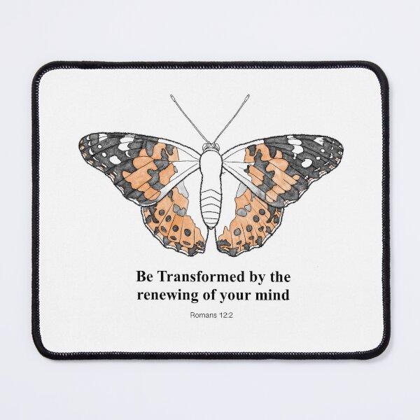 Item preview, "Be Transformed" butterfly quote designed and sold by Judeana.