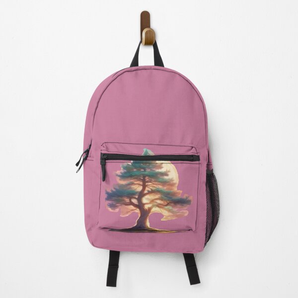 Item preview, Glory pine tree with the moon in the background designed and sold by Wa Wonder.