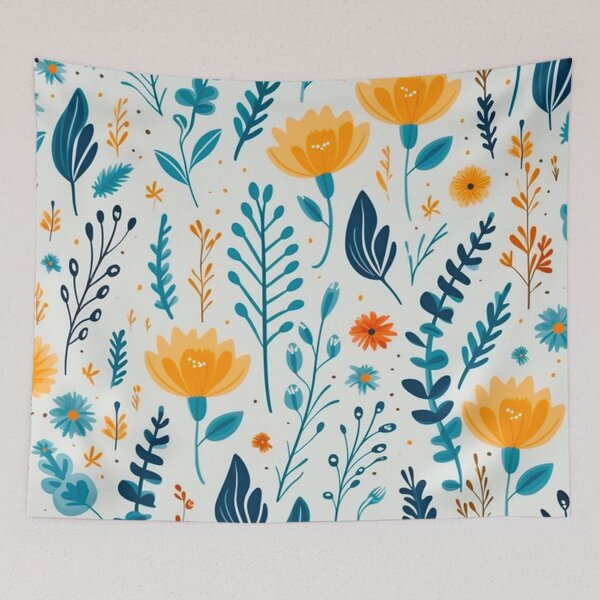 Item preview, vector art in the style of Matisse poster, johanna basford , calming colours designed and sold by Nanthikan.