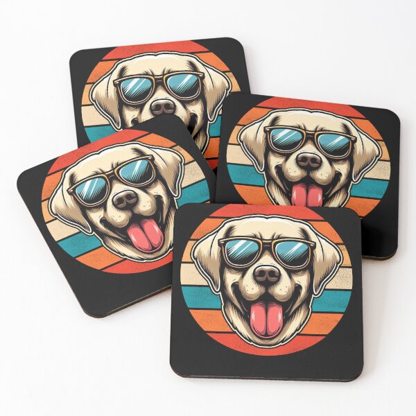 Item preview, Cool Retro Labrador Design Labrador Wearing Sunglasses designed and sold by Watsonarts.