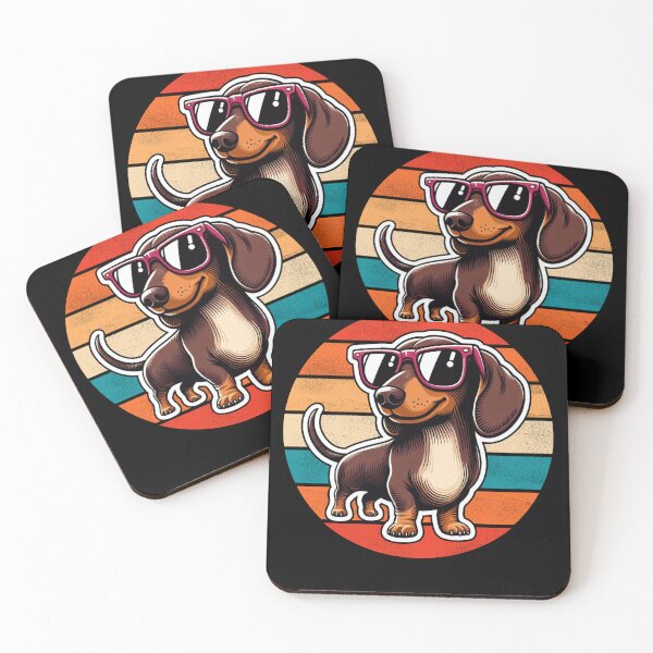 Item preview, Cool Retro Dachshund Design Dachshund Wearing Sunglasses designed and sold by Watsonarts.