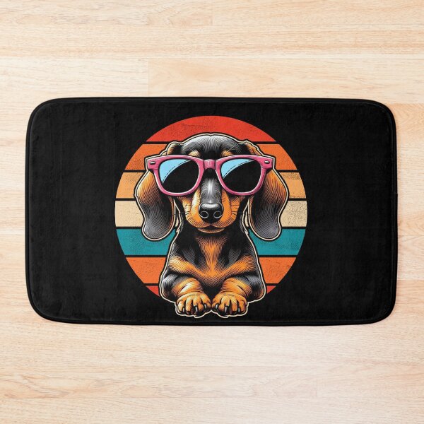 Item preview, Cool Retro Dachshund Design Dachshund Wearing Sunglasses designed and sold by Watsonarts.