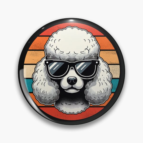 Item preview, Cool Retro Poodle Design Poodle Wearing Sunglasses designed and sold by Watsonarts.