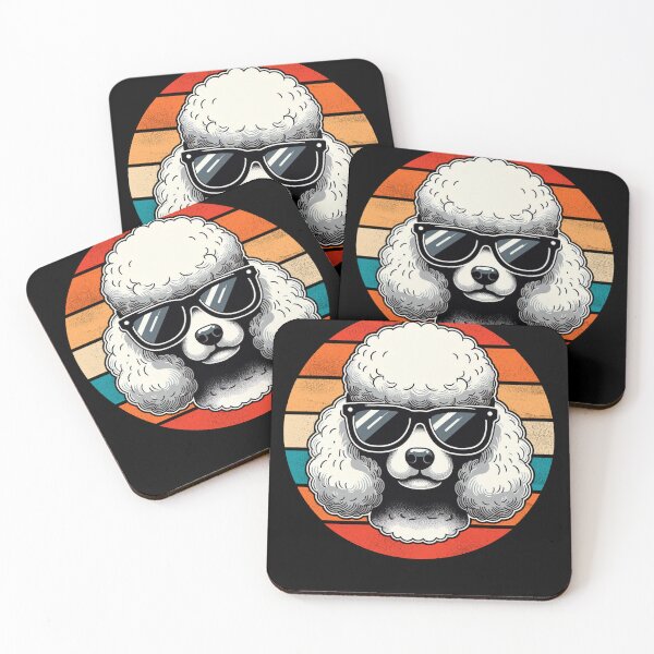 Item preview, Cool Retro Poodle Design Poodle Wearing Sunglasses designed and sold by Watsonarts.