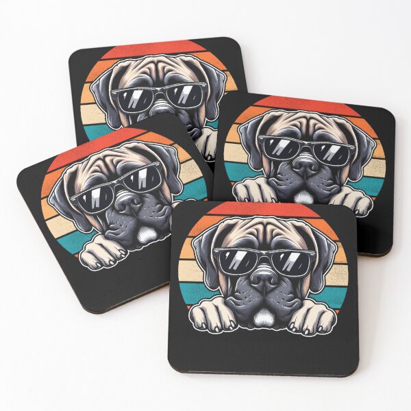 Item preview, Cool Retro Boerboel Design Boerboel Wearing Sunglasses designed and sold by Watsonarts.