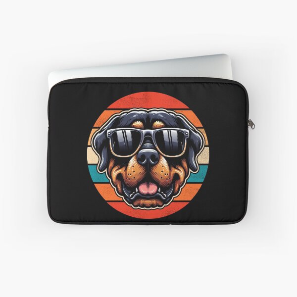 Item preview, Cool Retro Rottweiler Design Rottweiler Wearing Sunglasses designed and sold by Watsonarts.