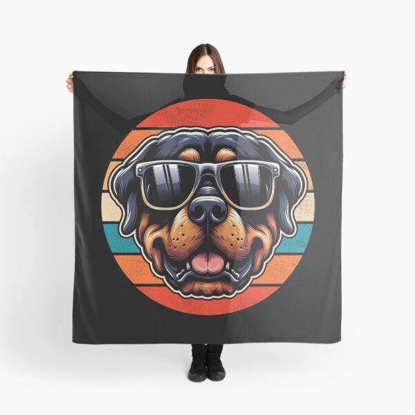 Item preview, Cool Retro Rottweiler Design Rottweiler Wearing Sunglasses designed and sold by Watsonarts.