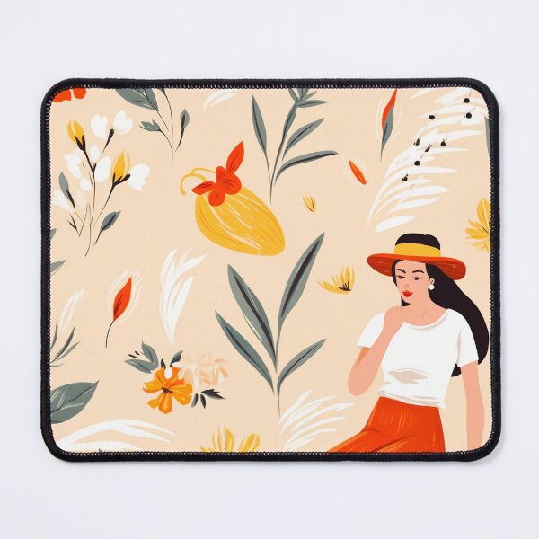 Item preview, vector art in the style of Matisse poster, johanna basford , calming colours designed and sold by Nanthikan.