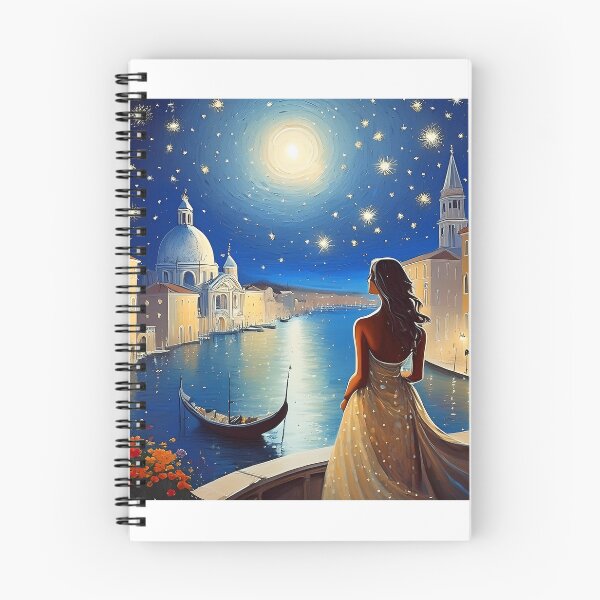 Item preview, Women looking at Venice at night designed and sold by fotofeast.