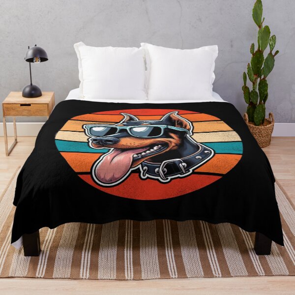 Item preview, Cool Retro Dobermann Design Dobermann Wearing Sunglasses designed and sold by Watsonarts.