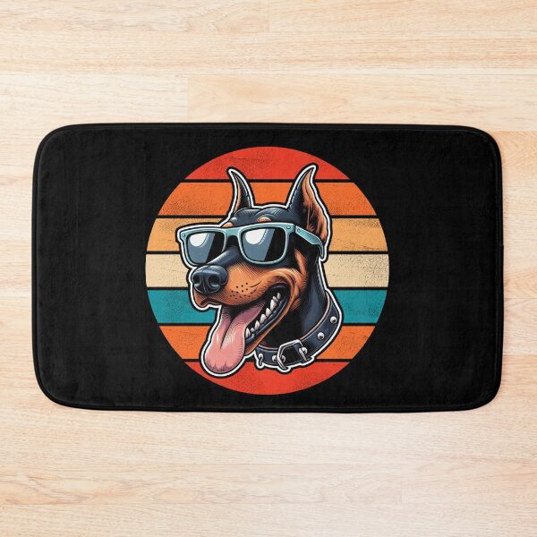 Item preview, Cool Retro Dobermann Design Dobermann Wearing Sunglasses designed and sold by Watsonarts.