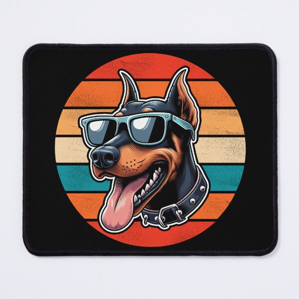 Item preview, Cool Retro Dobermann Design Dobermann Wearing Sunglasses designed and sold by Watsonarts.
